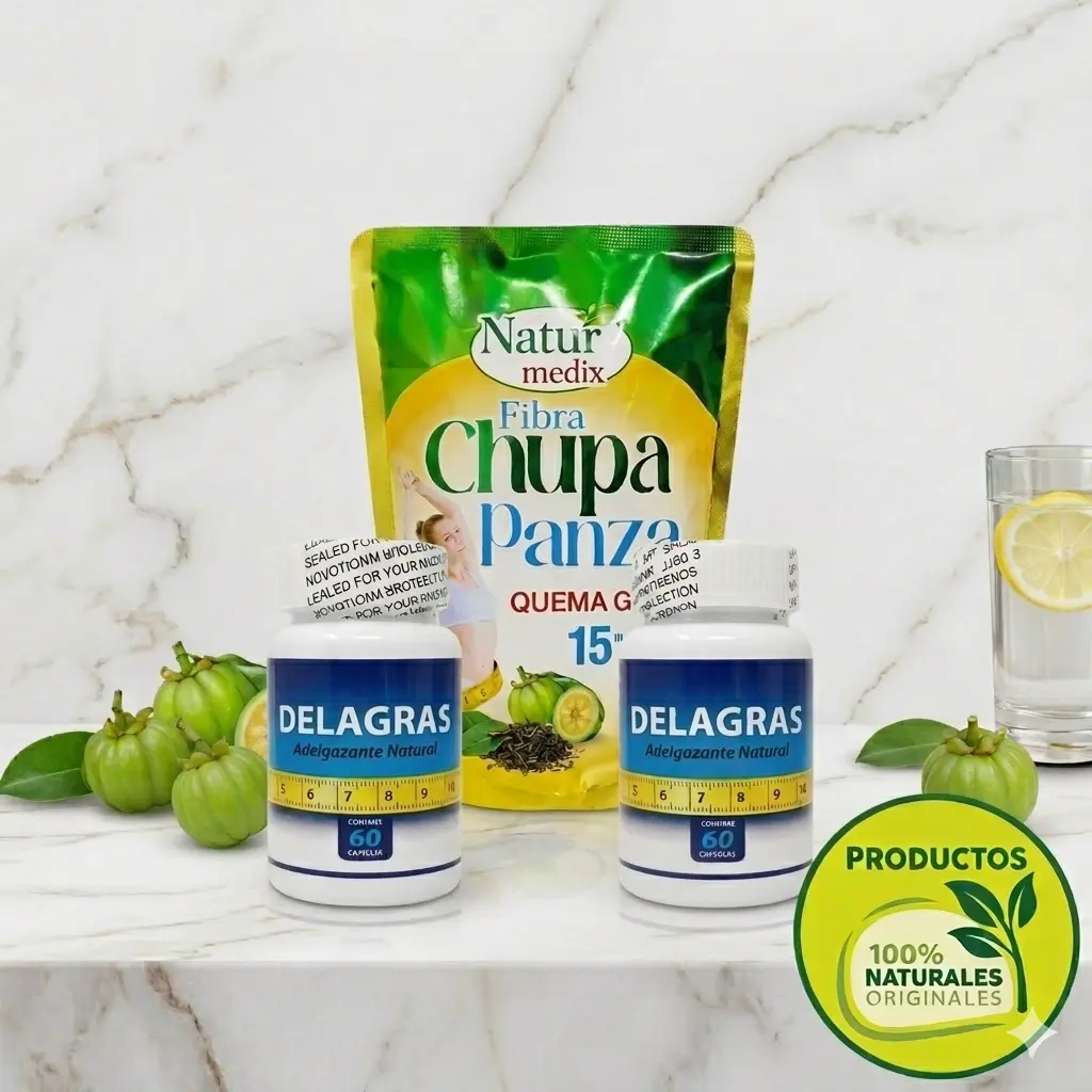 Promo 2 Delagras + 1 Fibra chupa panza